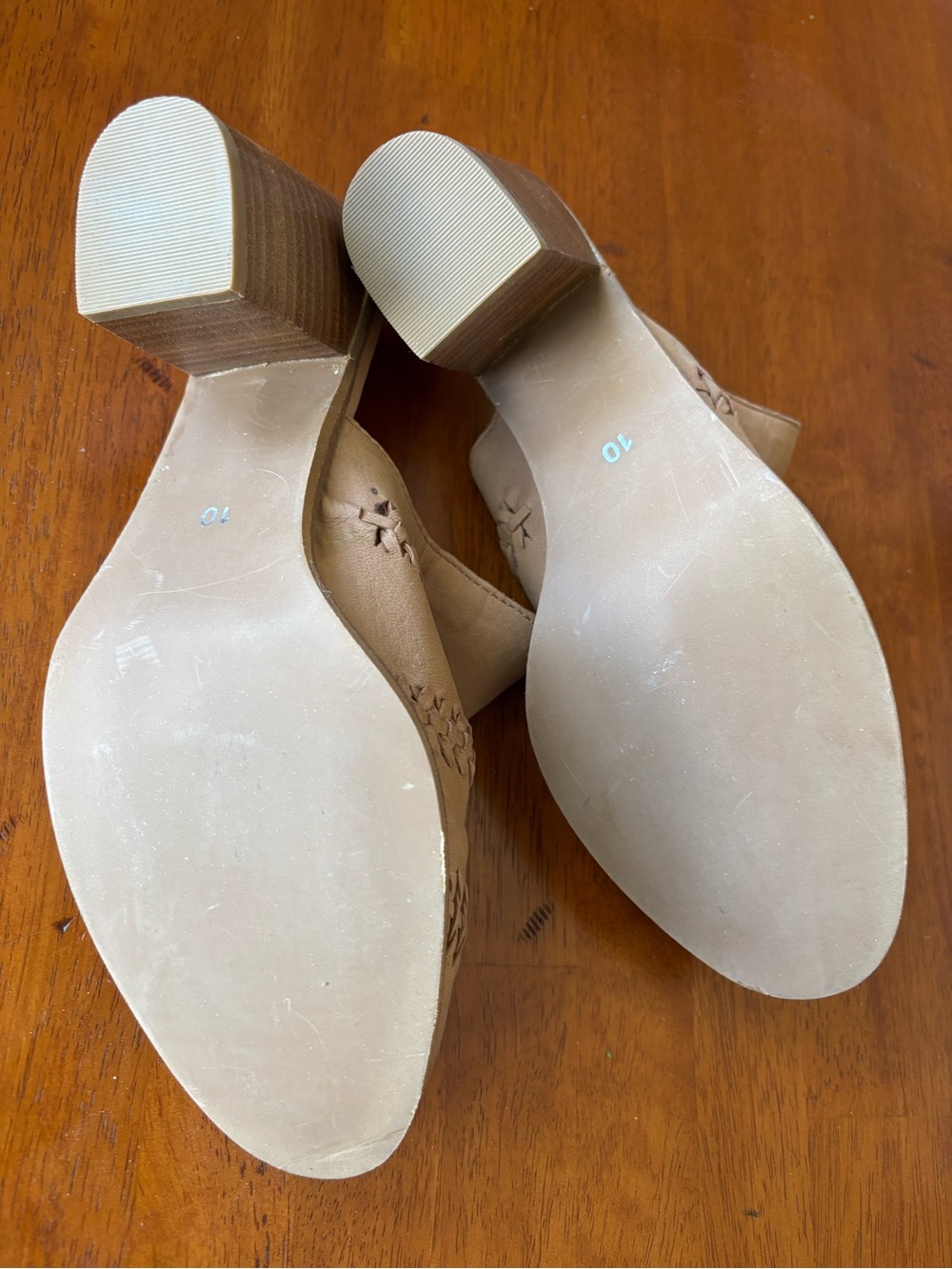 J Brand Leather Mules 10 - Picture 5 of 6